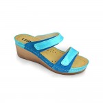 Saboti dama, de vara, din piele, Leon 1040