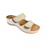 Saboti dama, de vara, din piele, Leon 904, bej