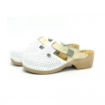 Saboti medicali Leon PU158, alb