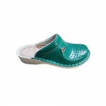 Saboti medicali, de barbati, din piele, Leon V200, verde