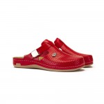 Saboti medicali, de dama, din piele, Leon 950, rosu