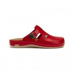 Saboti medicali, de dama, din piele, Leon 950, rosu