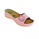 Saboti dama, de vara, din piele naturala, Leon 915