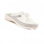 Saboti medicali Leon PU156, alb