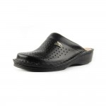 Saboti medicali, de barbati, din piele, Leon V200, negru