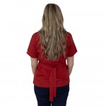 Bluza kimono cu maneca scurta, Lotus 2, rosu