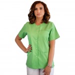 Bluza asimetrica cu capse, Lotus 2, verde island