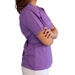 Bluza kimono cu maneca scurta, Lotus 2, mov