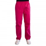 Pantalon unisex Lotus 2, cu elastic in talie, fucsia