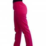Pantalon unisex Lotus 2, cu elastic in talie, fucsia