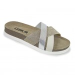 Saboti dama, de vara, din piele, Leon 1201