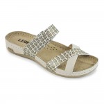 Saboti dama, de vara, din piele, Leon 957