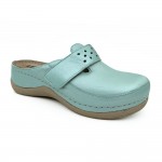Saboti medicali, de dama, din piele, Leon 902, turcoaz