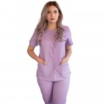 Bluza asimetrica cu capse Lotus 2, culoare lila, marimi extra large