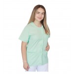 Bluza asimetrica cu capse Lotus 2, culoare verde menta, marimi extra large
