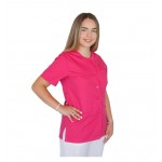 Bluza asimetrica cu capse Lotus 2, culoare fucsia, marimi extra large