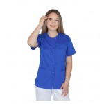 Bluza asimetrica cu capse Lotus 2, culoare albastru royal, marimi extra large