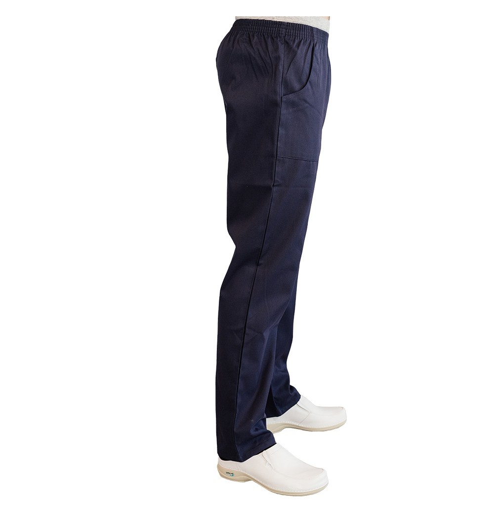 Pantalon unisex Lotus 2, cu elastic in talie, culoare bleumarin, marimi extra large
