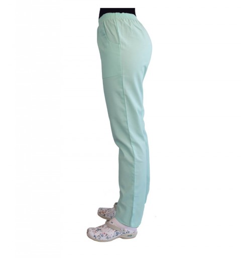 Pantalon unisex Lotus 2, cu elastic in talie, culoare verde menta, marimi extra large