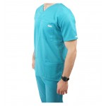 Costum medical Lotus 3, Basic 1 BBC, stretch, turcoaz