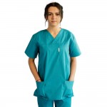 Costum medical Lotus 3, Basic 1 BBC, stretch, turcoaz