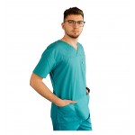 Costum medical Lotus 3, Basic 1 BBC, stretch, turcoaz