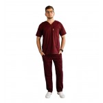 Costum medical Lotus 3, Basic 1 BBC, stretch, visiniu