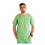 Costum medical Lotus 3, Basic 1 BBC, stretch, verde island