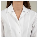 Halat medical alb 3/4 cu rever - Sofia