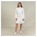 Halat medical alb 3/4 cu guler tunica - Diana