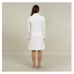 Halat medical alb 3/4 cu guler tunica - Diana