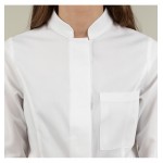 Halat medical alb 3/4 cu guler tunica - Diana