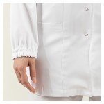 Halat medical alb 3/4 cu guler rotund - Laborator