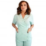 Bluza kimono cu maneca scurta, Lotus 1, verde menta