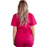 Bluza kimono cu maneca scurta Lotus 3, BBC, stretch, fucsia