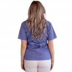 Bluza kimono cu maneca scurta, Lotus 3, BBC, stretch, albastru ciel