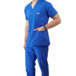 Costum medical Lotus 1, Basic 2, albastru royal