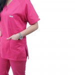 Costum medical Lotus 1, Basic 2, fucsia