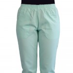 Pantalon unisex Lotus 1, cu elastic in talie, verde menta