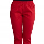 Pantalon unisex Lotus 1, cu elastic in talie, rosu