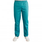 Pantalon unisex Lotus 1, cu elastic in talie, verde chirurgical