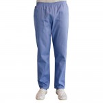 Pantalon unisex Lotus 1, cu elastic in talie, albastru ciel