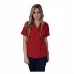 Bluza kimono cu maneca scurta, Lotus 3, BBC, stretch, rosu