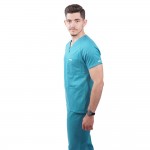 Costum medical Lotus 3, Basic 2, BBC, stretch, turcoaz
