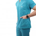 Costum medical Lotus 3, Basic 2, BBC, stretch, turcoaz