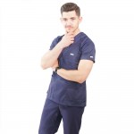 Costum medical Lotus 3, Basic 2, BBC, stretch, bleumarin