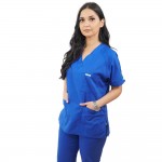 Costum medical Lotus 3, Basic 2, BBC, stretch, albastru royal