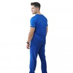 Costum medical Lotus 3, Basic 2, BBC, stretch, albastru royal