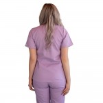 Bluza asimetrica cu capse, Lotus 3, BBC, stretch, lila