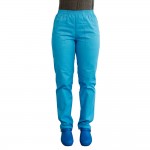 Pantalon unisex Lotus 3, BBC, stretch, cu elastic in talie, albastru deschis